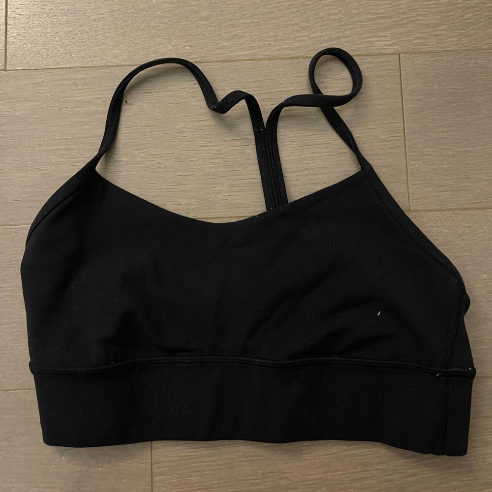 Black Lululemon classic Y sports bra